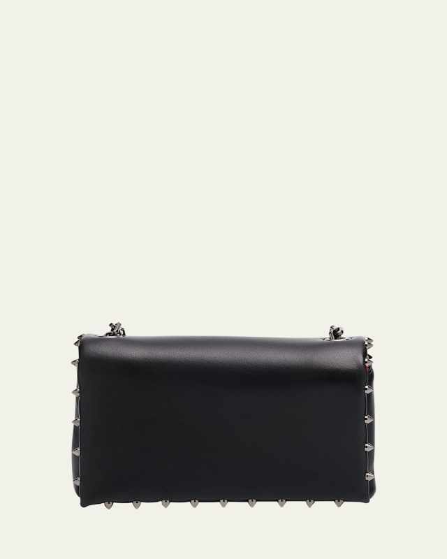 Spiky Soft Pouch Bag in Napa Leather